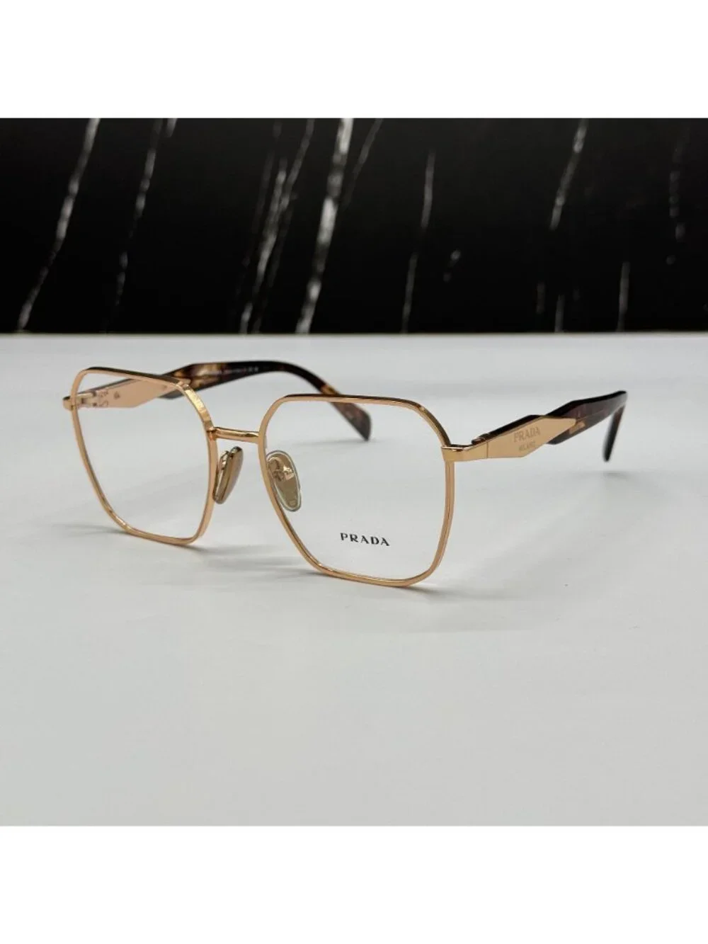 NWT Prada PR56ZV SVF1O1 Havana Gold Women Eyeglasses PR 56ZV